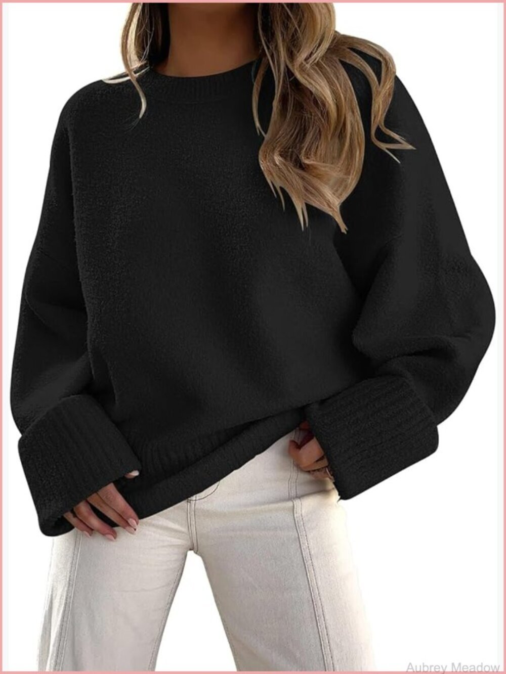 Oversized Fuzzy Chunky Warm Pullover Sweater Women's Cozy Fall Winter